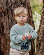Load image into Gallery viewer, Bébé Hunter Tractor Knitted Jumper
