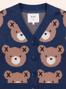 Huxbear Knit Cardi Navy