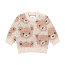 Load image into Gallery viewer, HUXBABY Ecru Huxbear Knit Jumper