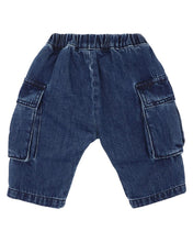 Load image into Gallery viewer, fox &amp; finch Indigo Pull On Cargo Jeans
