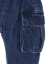 Load image into Gallery viewer, fox &amp; finch Indigo Pull On Cargo Jeans
