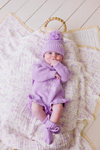 Load image into Gallery viewer, confetti kidz &quot;Isn&#39;t She Lovely&quot; Knit Romper | Lilac