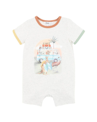 Bébé Ivan Camp Scene SS Romper