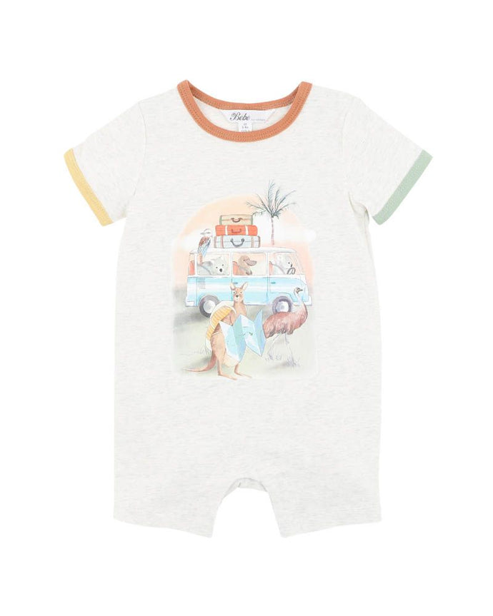 Bébé Ivan Camp Scene SS Romper