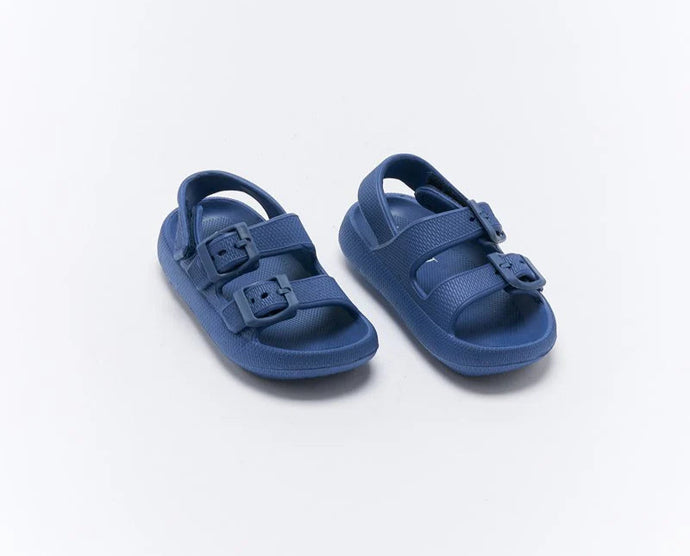 Walnut Jamie Sandal | Navy