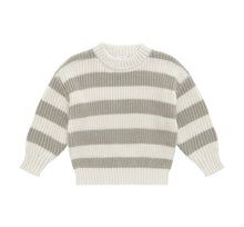 Load image into Gallery viewer, JAMIE KAY Johan Knit Jumper | Wide Knit Stripe Cloud/Raindance