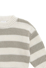 Load image into Gallery viewer, JAMIE KAY Johan Knit Jumper | Wide Knit Stripe Cloud/Raindance