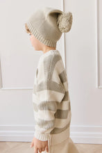 Load image into Gallery viewer, JAMIE KAY Johan Knit Jumper | Wide Knit Stripe Cloud/Raindance