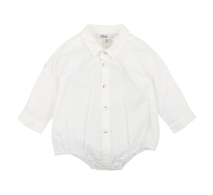 Bébé Liam Ivory Shirt Bodysuit