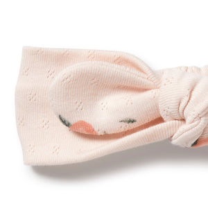 wilson + frenchy Organic Pointelle Headband - Peaches