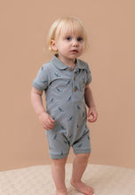 Load image into Gallery viewer, Bébé Kangaroo Embroidered Polo Romper