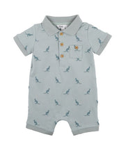 Load image into Gallery viewer, Bébé Kangaroo Embroidered Polo Romper