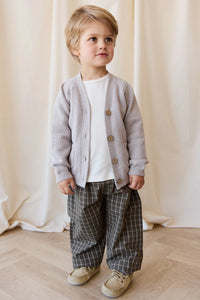 JAMIE KAY Organic Cotton Kingston Pant | Variegated Grid Tarmac