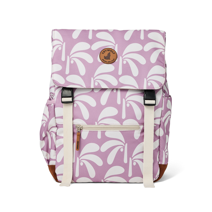 CRYWOLF Knapsack - Lilac Palms *ON SALE NOW ~ BUY 1 GET 50% OFF 2ND BAG*