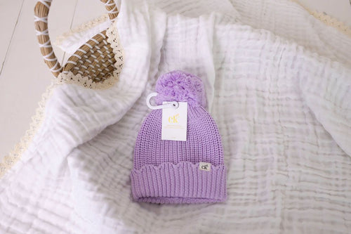 confetti kidz Baby Knit Beanie | Lilac