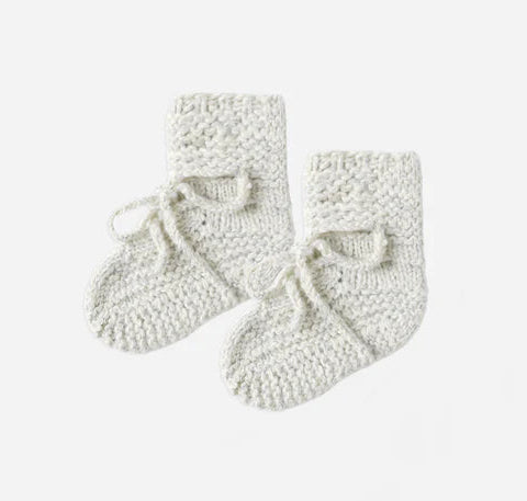 Quincy Mae Knit Booties || Heathered Blue