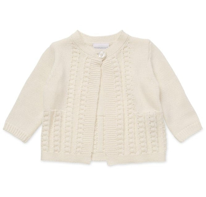 Marquise Heritage Knitted Matinee Cardigan - Cream