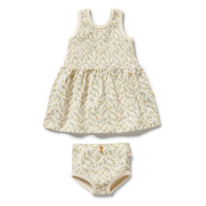 wilson + frenchy Organic Dress Set | Lemon Leaf