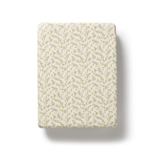 wilson + frenchy Organic Bassinet Sheet | Lemon Leaf