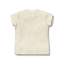 Load image into Gallery viewer, wilson + frenchy Embroidered Organic Tee | Lemon Leaf