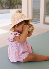 Load image into Gallery viewer, Acorn Wide Brim Sunhat | Lemonade Stripe