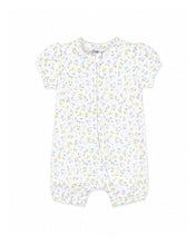Load image into Gallery viewer, Bébé Libby Organic SS Zip Romper