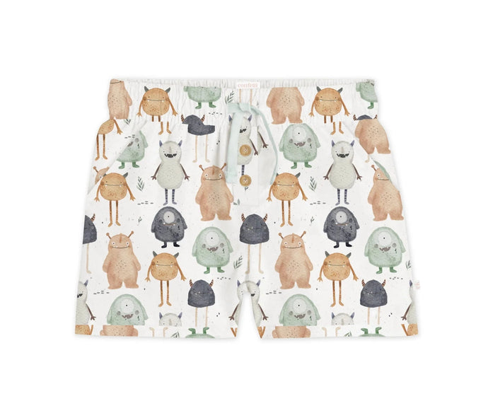 confetti kidz Comfy Shorts - Little Monsters