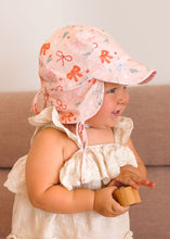 Load image into Gallery viewer, Acorn Soft Jersey Flap Cap | Little Bows