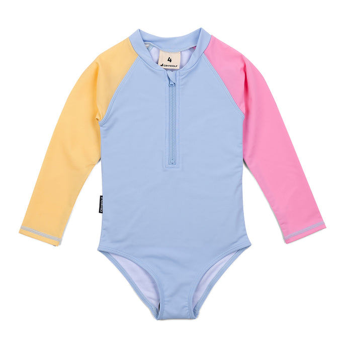 CRYWOLF Long Sleeve Swimsuit | Pop Colourblock