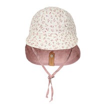 Load image into Gallery viewer, Bedhead &#39;Lounger&#39; Baby Reversible Flap Sun Hat - Ruby / Rosa