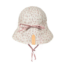 Load image into Gallery viewer, Bedhead &#39;Lounger&#39; Baby Reversible Flap Sun Hat - Ruby / Rosa