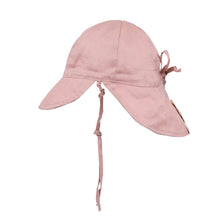 Load image into Gallery viewer, Bedhead &#39;Lounger&#39; Baby Reversible Flap Sun Hat - Ruby / Rosa