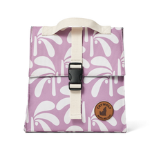 Load image into Gallery viewer, CRYWOLF Insulated Lunch Bag - Lilac Palms *ON SALE NOW ~ BUY 1 GET 50% OFF 2ND BAG*