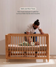 Load image into Gallery viewer, Lyra Convertible Cot Beechwood **PRE SALE - ETA LATE FEBUARY 2025**