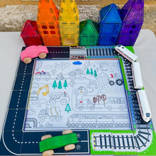 Load image into Gallery viewer, Learn and Grow Magnetic Tile Topper - Road Pack (40 Piece)