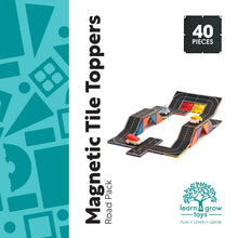 Load image into Gallery viewer, Learn and Grow Magnetic Tile Topper - Road Pack (40 Piece)