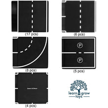 Load image into Gallery viewer, Learn and Grow Magnetic Tile Topper - Road Pack (40 Piece)