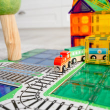 Load image into Gallery viewer, Learn and Grow Magnetic Tile Topper - Train Pack (36 Piece)