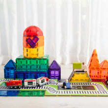 Load image into Gallery viewer, Learn and Grow Magnetic Tile Topper - Train Pack (36 Piece)