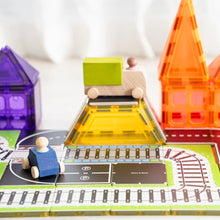 Load image into Gallery viewer, Learn and Grow Magnetic Tile Topper - Train Pack (36 Piece)