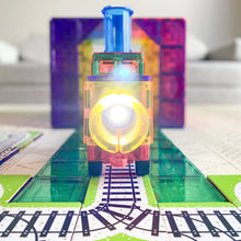 Load image into Gallery viewer, Learn and Grow Magnetic Tile Topper - Train Pack (36 Piece)
