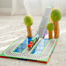 Load image into Gallery viewer, Learn and Grow Magnetic Tile Topper - Train Pack (36 Piece)