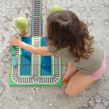 Load image into Gallery viewer, Learn and Grow Magnetic Tile Topper - Train Pack (36 Piece)