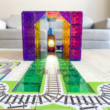 Load image into Gallery viewer, Learn and Grow Magnetic Tile Topper - Train Pack (36 Piece)