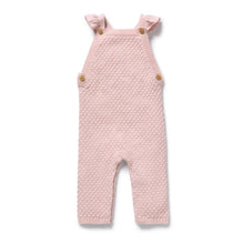 Load image into Gallery viewer, wilson + frenchy Organic Knitted Bubble Ruffle Overall | Marshmellow