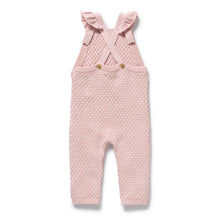 Load image into Gallery viewer, wilson + frenchy Organic Knitted Bubble Ruffle Overall | Marshmellow