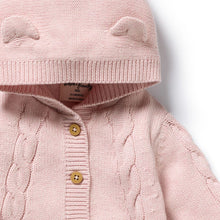 Load image into Gallery viewer, wilson + frenchy Organic Knitted Cable Jacket | Marshmellow