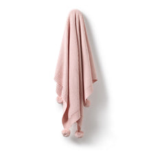 Load image into Gallery viewer, W+F Knitted Bubble Blanket | Marshmellow