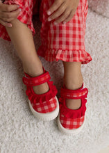 Load image into Gallery viewer, Walnut Melbourne Mary Jane Frill Canvas | Red Gingham