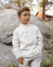 Load image into Gallery viewer, Rylee + Cru mason shirt evergreen || ivory